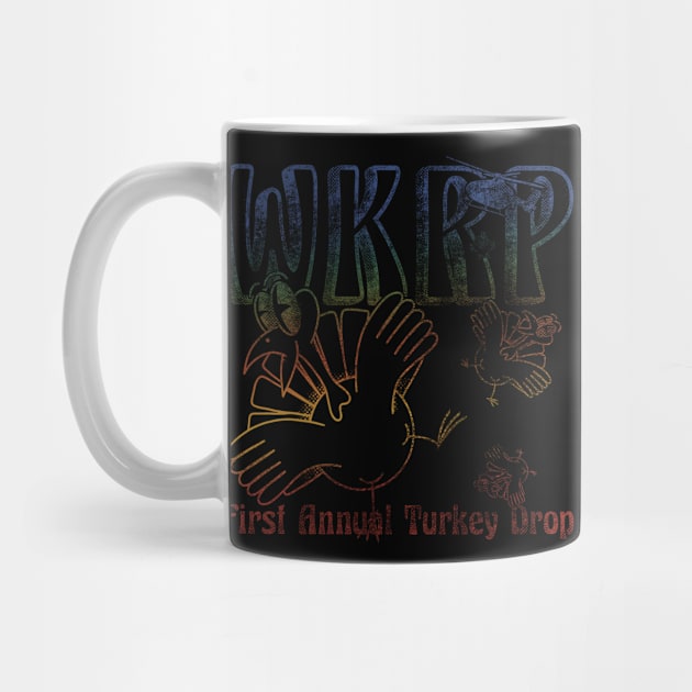 Retro Colors WKRP Turkey Drop by Linefingerart